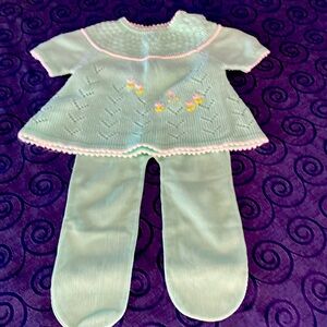 Vintage Baby Sweater Outfit 18 months